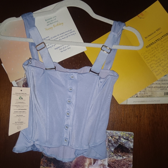 We are HAH by free people Knockout Top Perrywinkle XS 🆕 - Picture 7 of 9